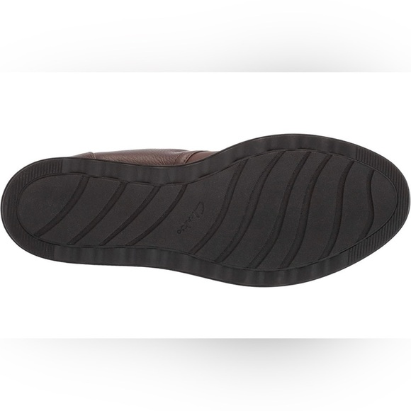 NEW Clarks Shannon Pearl Taupe Leather Lace Up Bootie Boot with Faux Fur Lining - Picture 7 of 17